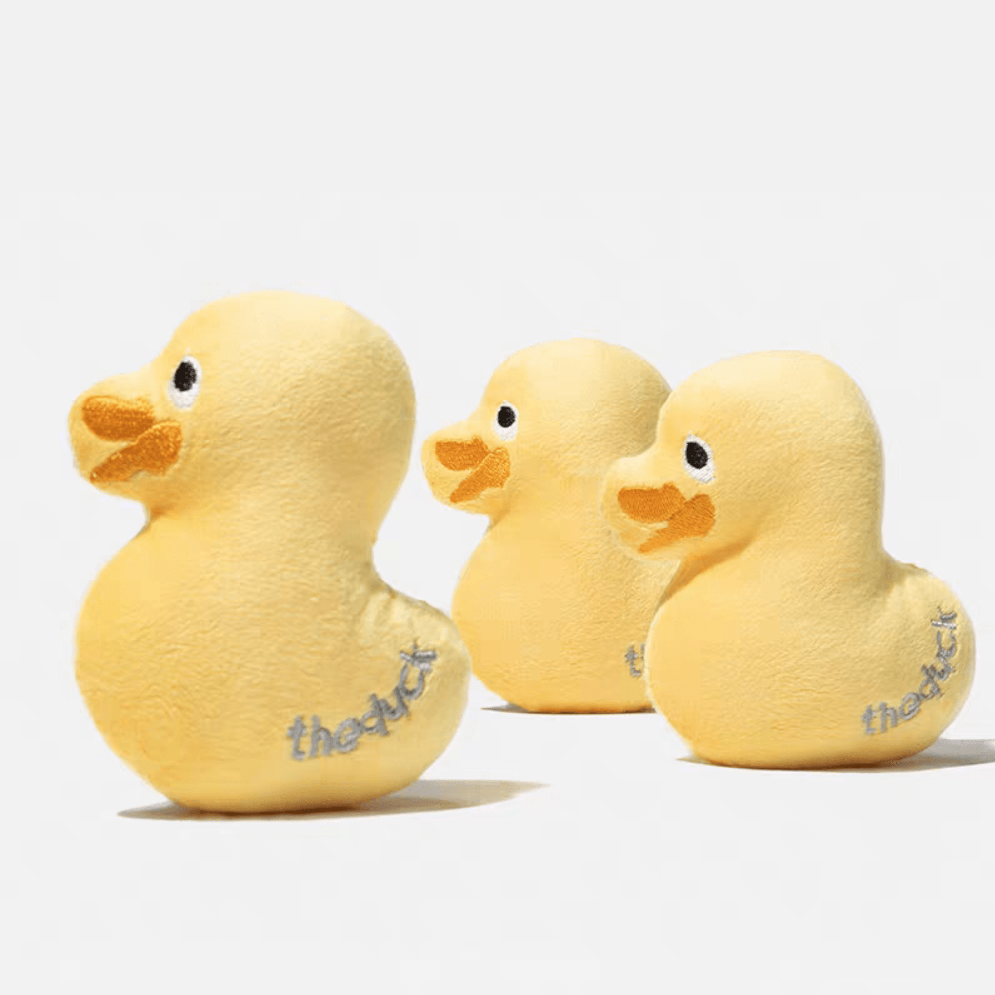 Yellow Duck Plush Squeak Toy - PEKOO