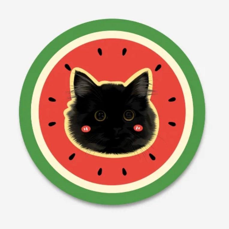 Custom Pet Portrait Rug – Watermelon - PEKOO