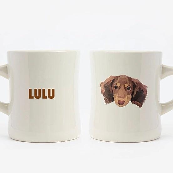 Custom Pet Portrait Mug - Double-Sided - PEKOO