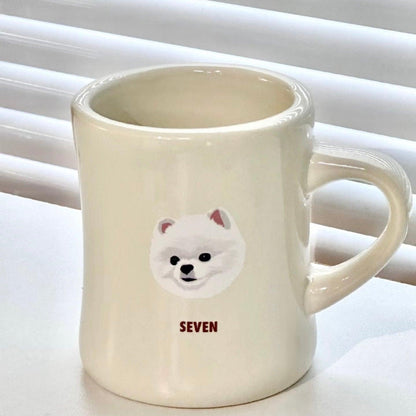 Custom Classic Name Pet Portrait Mug - PEKOO