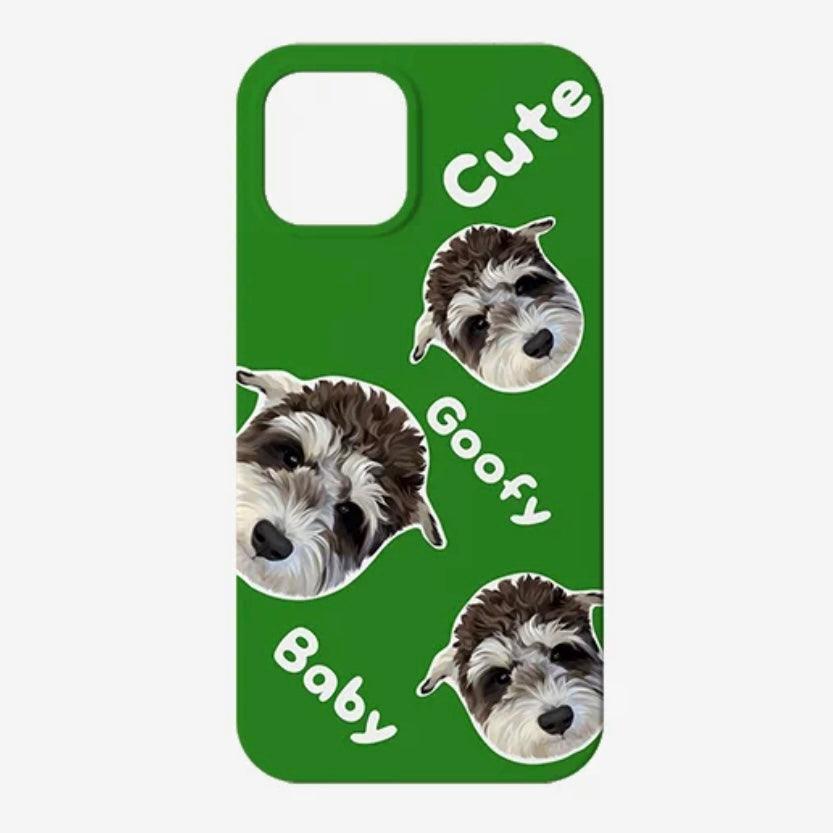 Custom Pet Portrait Phone Case - NAME - PEKOO