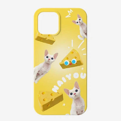 Custom Pet Portrait Phone Case - Cheese - PEKOO