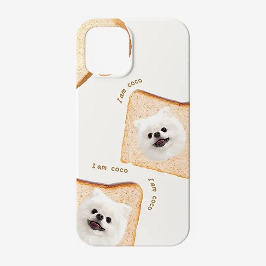 Personalized Pet Portrait Phone Case - Toast Design - PEKOO