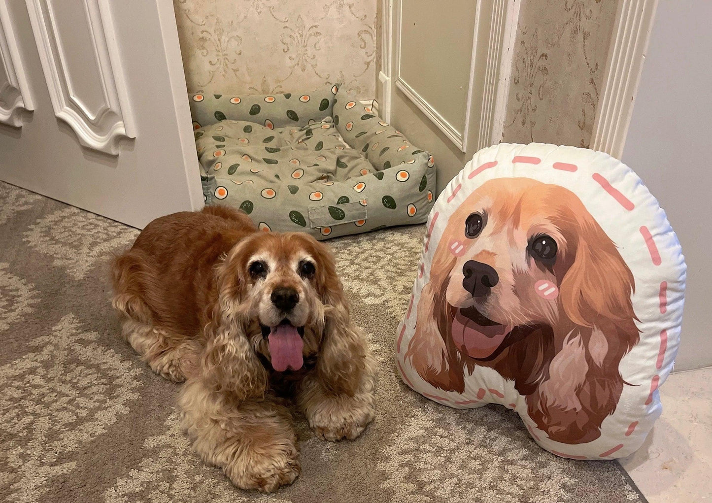 Custom Pet Portrait Cushion - MCD Edition - PEKOO