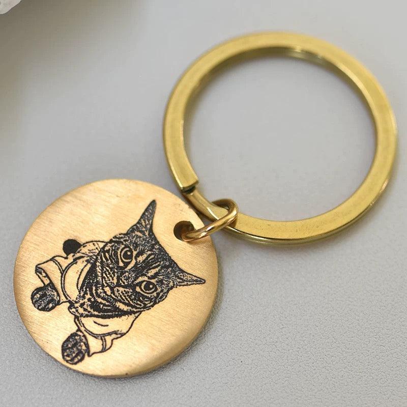 Custom Pet Portrait Keyring - PEKOO