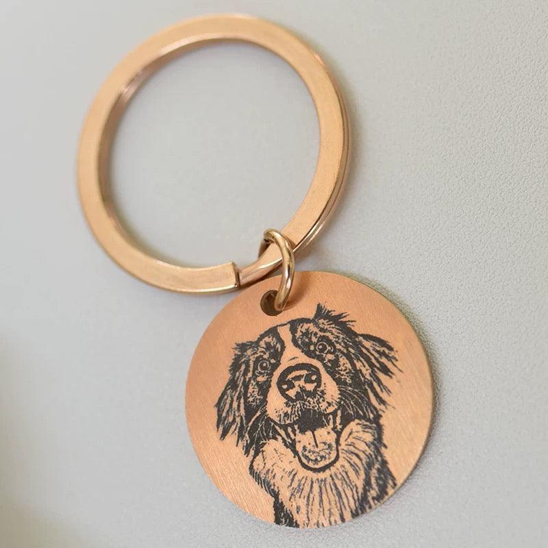 Custom Pet Portrait Keyring - PEKOO