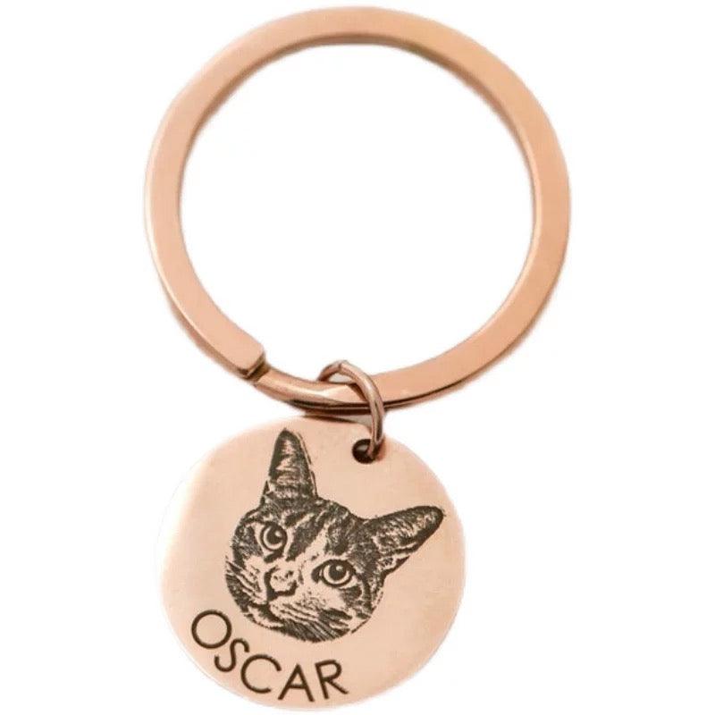 Custom Pet Portrait Keyring - PEKOO