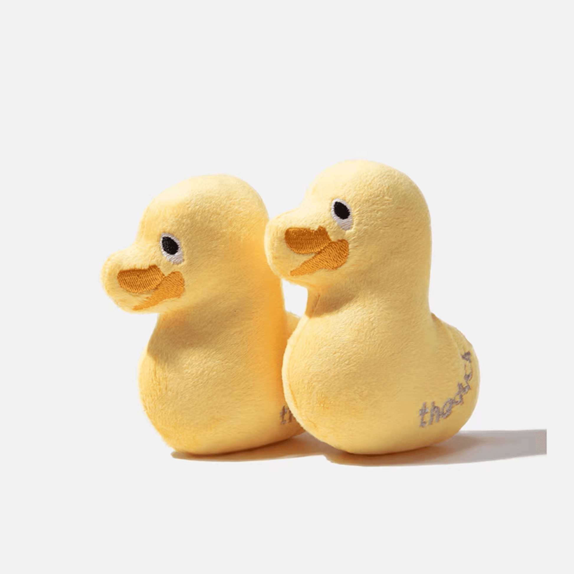 Yellow Duck Plush Squeak Toy - PEKOO