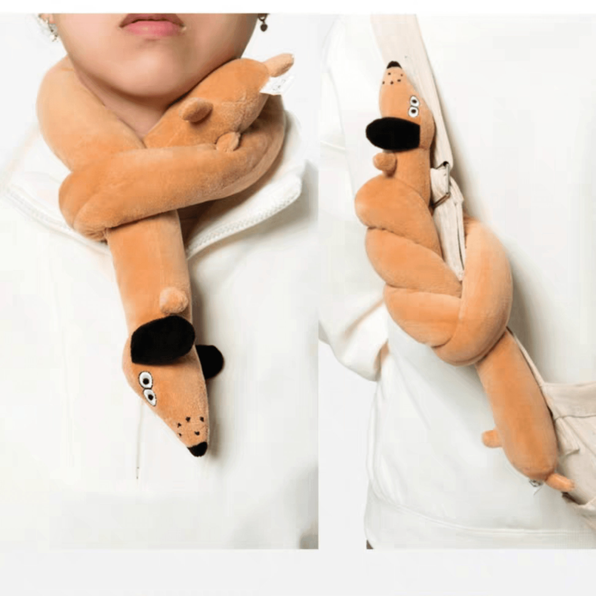 Versatile Plush Dog Toy with Built-in Squeaker - PEKOO