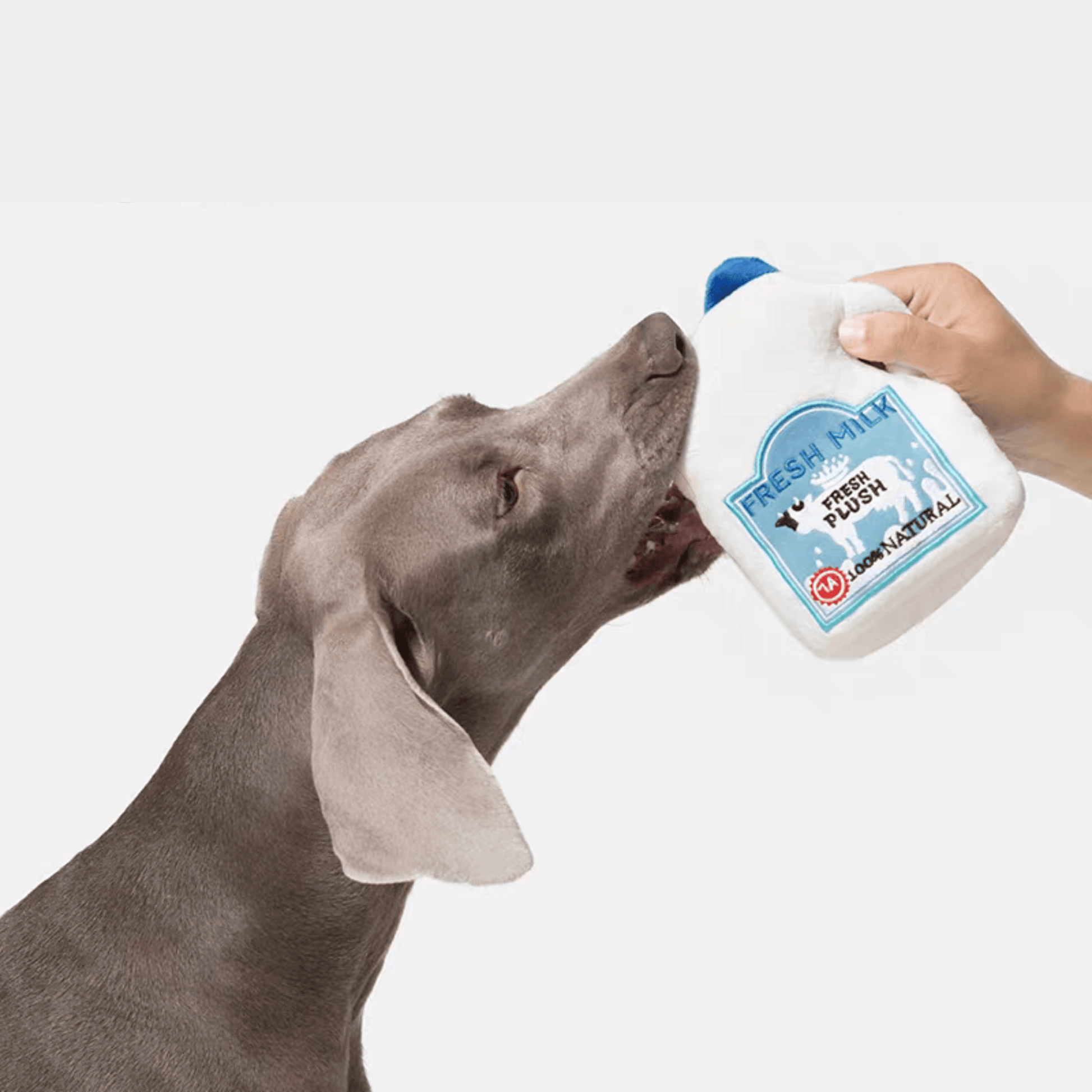 Interactive Plush Milk Bottle Dog Toy - PEKOO