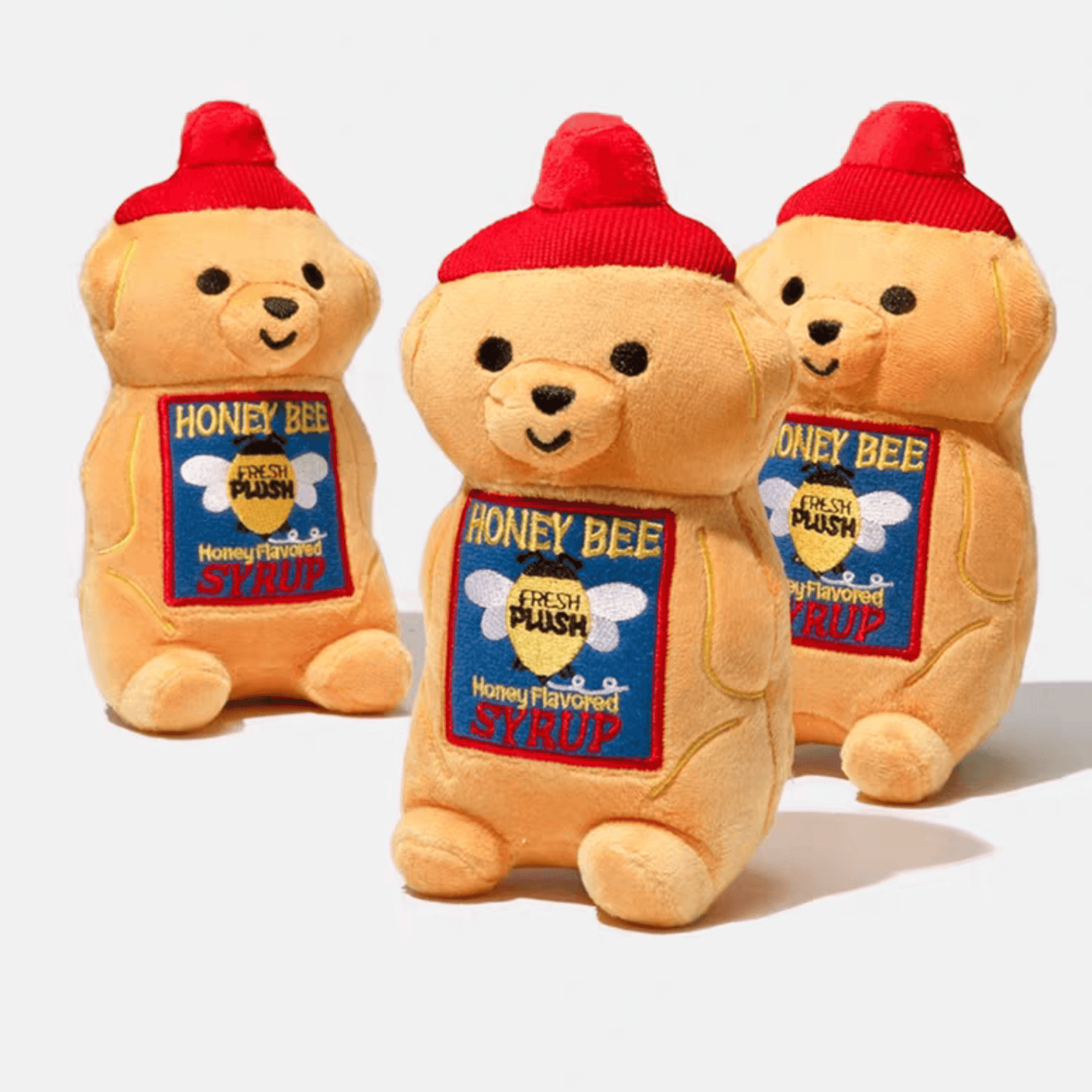 Honey Bear Plush Dog Toy - PEKOO