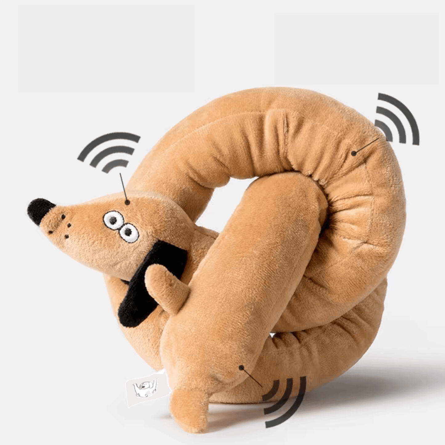 Versatile Plush Dog Toy with Built-in Squeaker - PEKOO