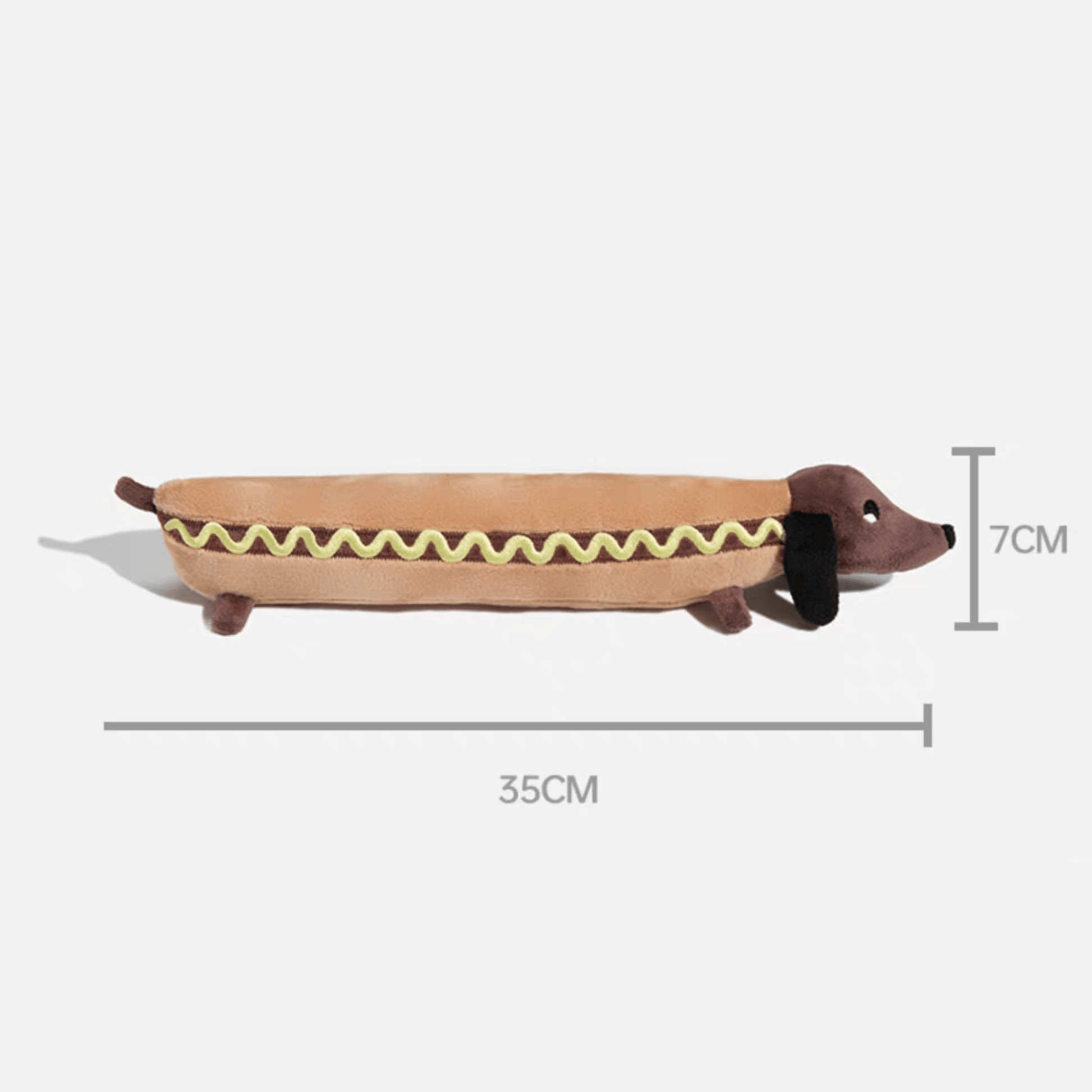 Durable Squeaky Hotdog Dog Toy - PEKOO