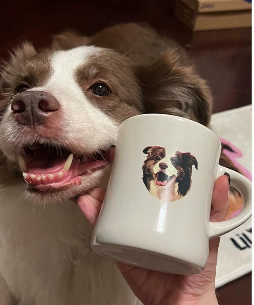 Custom Pet Portrait Mug - Classic - PEKOO