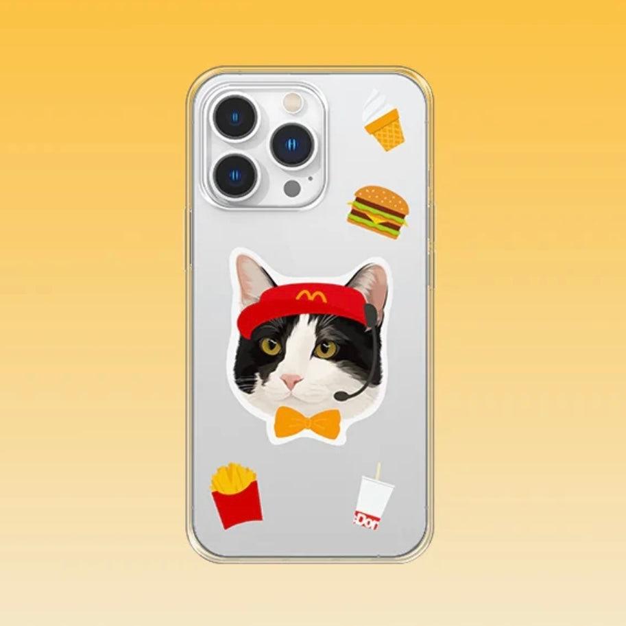 Custom Pet Portrait TPU Phone Case - PEKOO