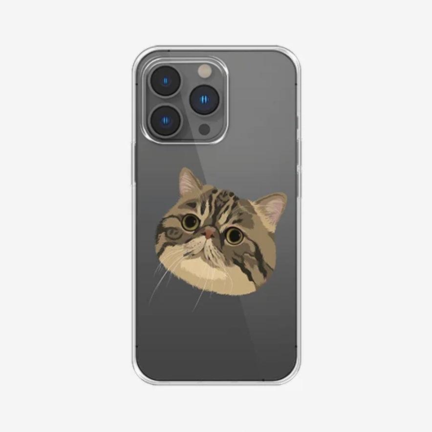 Custom Pet Portrait TPU Phone Case - PEKOO