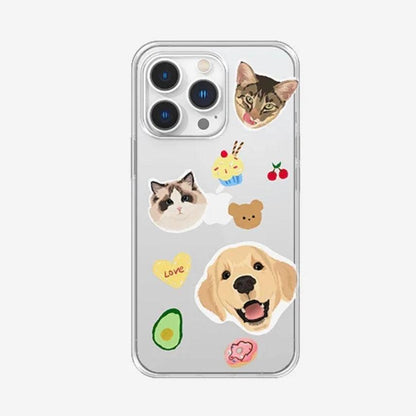 Custom Pet Portrait TPU Phone Case - PEKOO