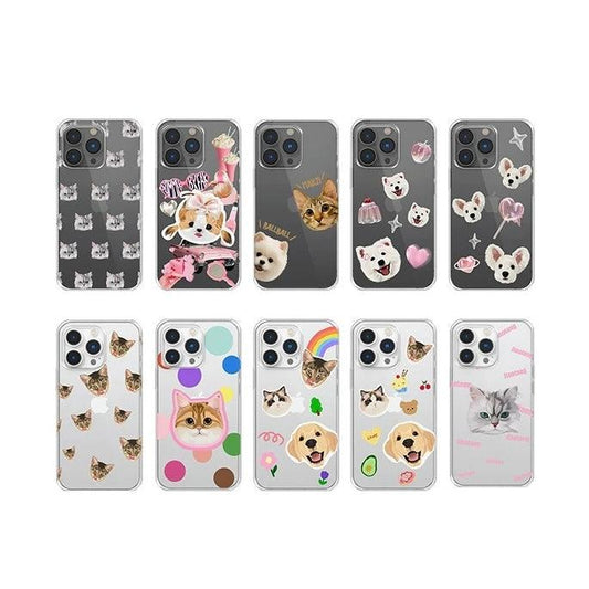 Custom Pet Portrait TPU Phone Case - PEKOO