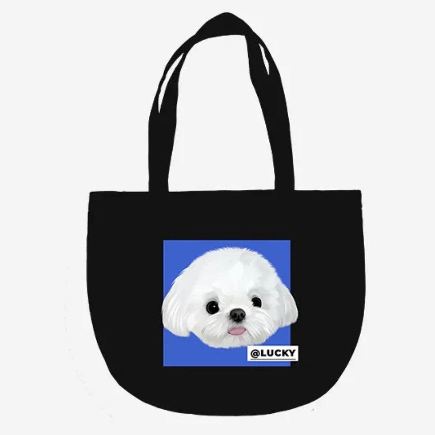 Custom Pet Portrait Large Capacity Tote Bag（NFT） - PEKOO