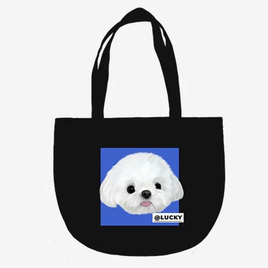 Custom Pet Portrait Large Capacity Tote Bag（NFT） - PEKOO