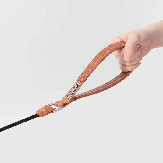 Leather Handle Control Leash - PEKOO